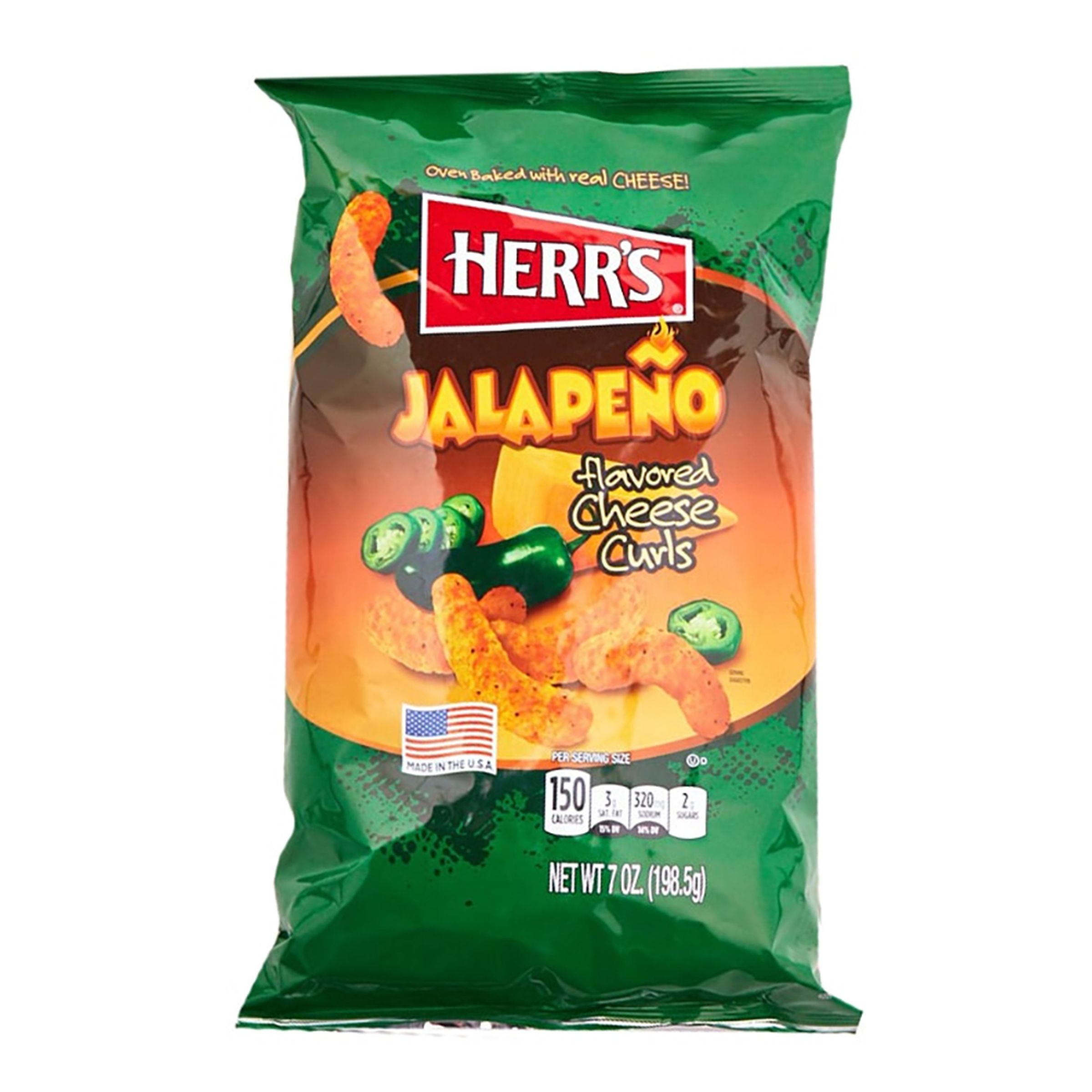 Herr's Jalapeno Cheese Curls - 113 gram